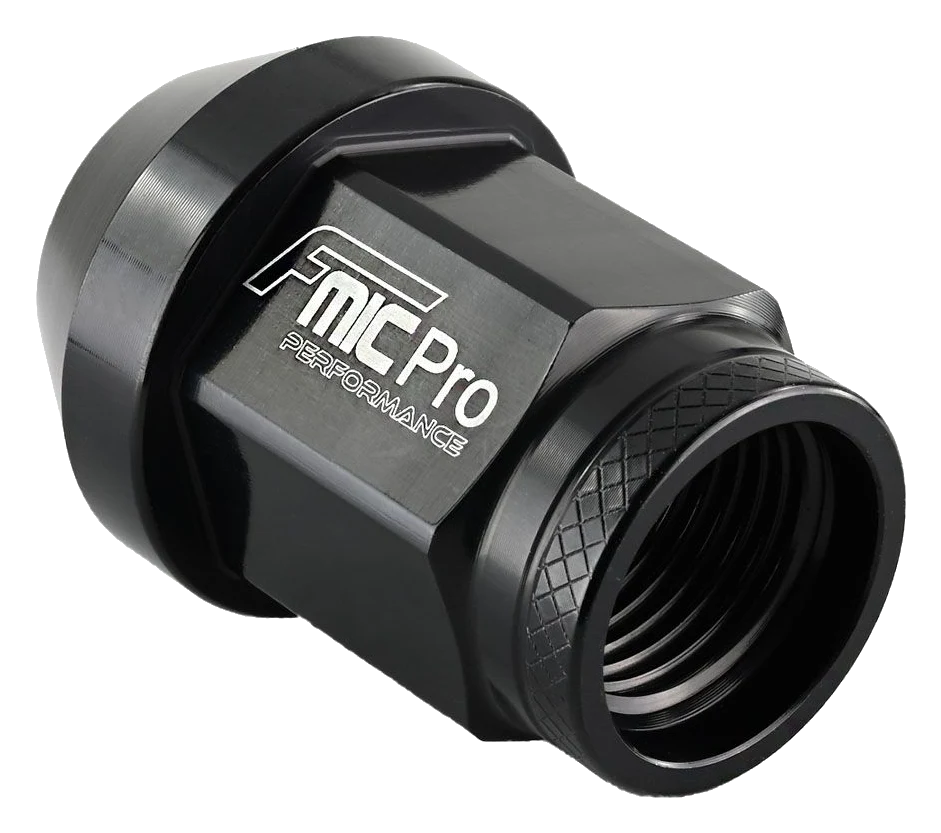 Kuta nakrętka aluminiowa do kół FMIC.Pro M14x1.25 Czarna 1 szt.  stożkowa przelotowa 7075-T6
