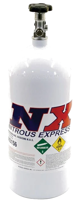 10 Lb Bottle with Mainline Valve (6.89 Dia. X 20.19 Tall) Nitrous Express NX ML11100