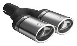Uniwersalna końcówka tłumika owalna 95×65mm długość 160mm średnica montażowa 45mm - N2-10K/45
