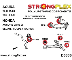 086234A: Kompletny zestaw zawieszenia SPORT for Honda Accord VII (02-08) Tourer CM