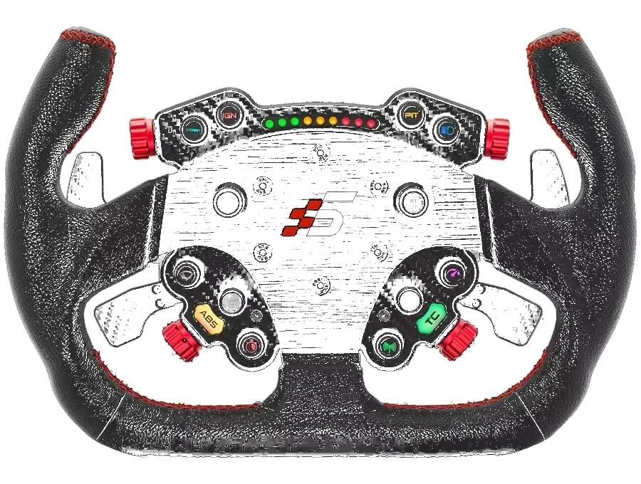 Skórzana Kierownica GT 325mm Typ C SIMAGIC Łopatki Zmiany Biegów Symulator Simracing