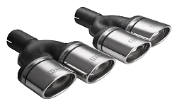 Uniwersalna końcówka tłumika owalna 95×65mm długość 200mm średnica montażowa 55mm - N2-10-1P/55