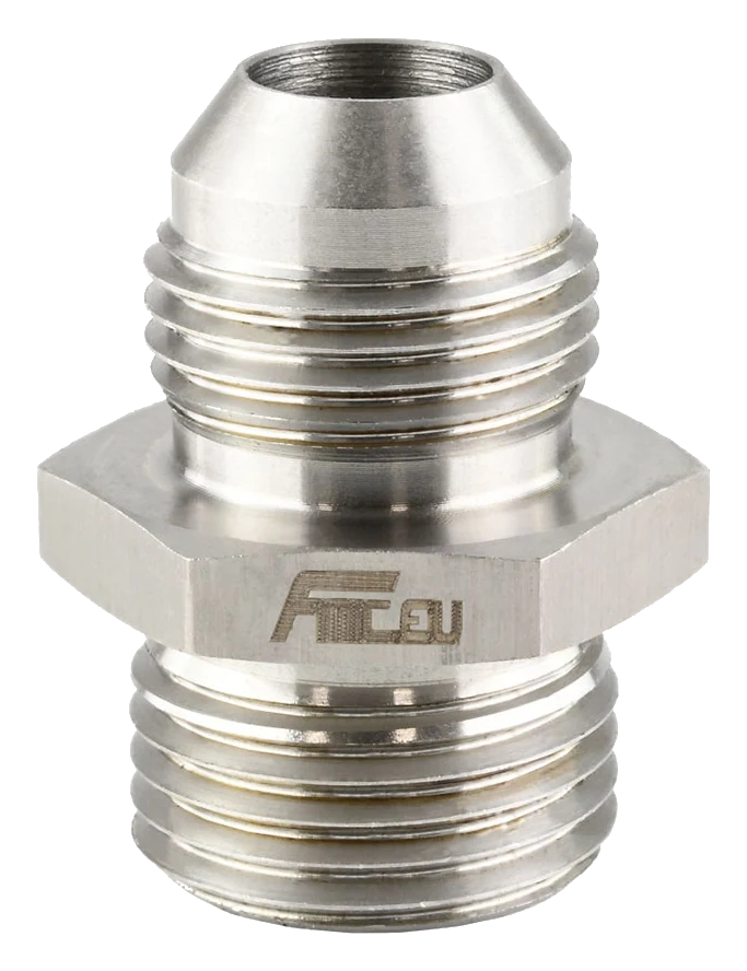 AN8 1/2" NYPEL STALOWY ADAPTER MĘSKO MĘSKI