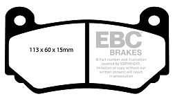 DP41377R Klocki hamulcowe YELLOWSTUFF EBC Brakes Holden Commodore HSV Z Lotus Elise Exige MG F Trophy Mini Hatch Zenos