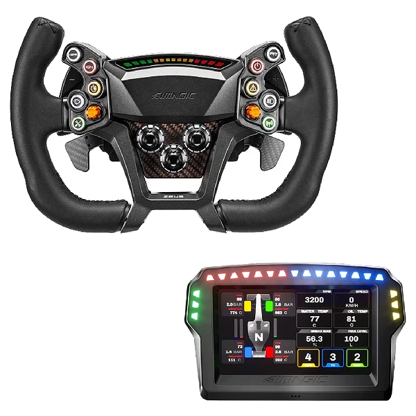 Zestaw Simagic ZEUS GT 300mm + MagicDash 4 ekran telemetryczny Simracing
