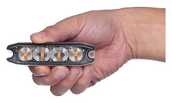 Lampa Ostrzegawcza Kogut LED Purelux Strobe Ultra Slim 12V 24V 96mm 8W