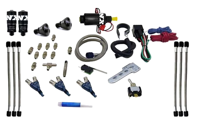 Three Cylinder Piranha System without Bottle Nitrous Express NX 60033-00P