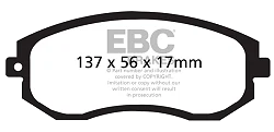 DP51884NDX Klocki hamulcowe BLUESTUFF NDX EBC Brakes Subaru BRZ Forester Impreza XV Toyota GT86 SCION FR-S Subaru BRZ Crosstrek Forester SH Forester SJ Impreza Impreza Outback Legacy Outback