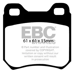 DP676 Klocki hamulcowe ULTIMAX2 EBC Brakes Opel Omega VAUXHALL Carlton Senator