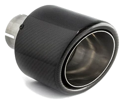 Uniwersalna końcówka tłumika okrągła 100mm długość 160mm średnica montażowa 50mm - N1-100CZ/50