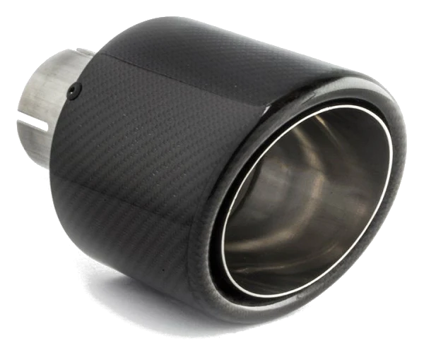 Uniwersalna końcówka tłumika okrągła 100mm długość 160mm średnica montażowa 50mm - N1-100CZ/50