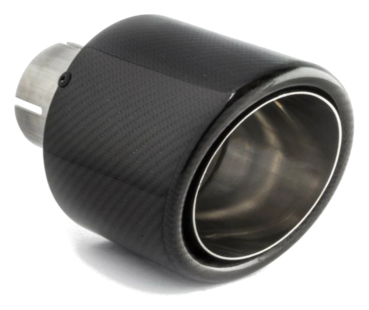 Uniwersalna końcówka tłumika okrągła 100mm długość 160mm średnica montażowa 50mm - N1-100CZ/50
