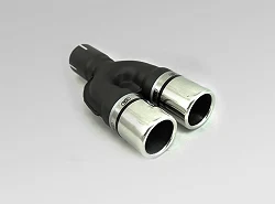 Uniwersalna końcówka tłumika okrągła 60mm długość 170mm średnica montażowa 45mm - N2-03*/45