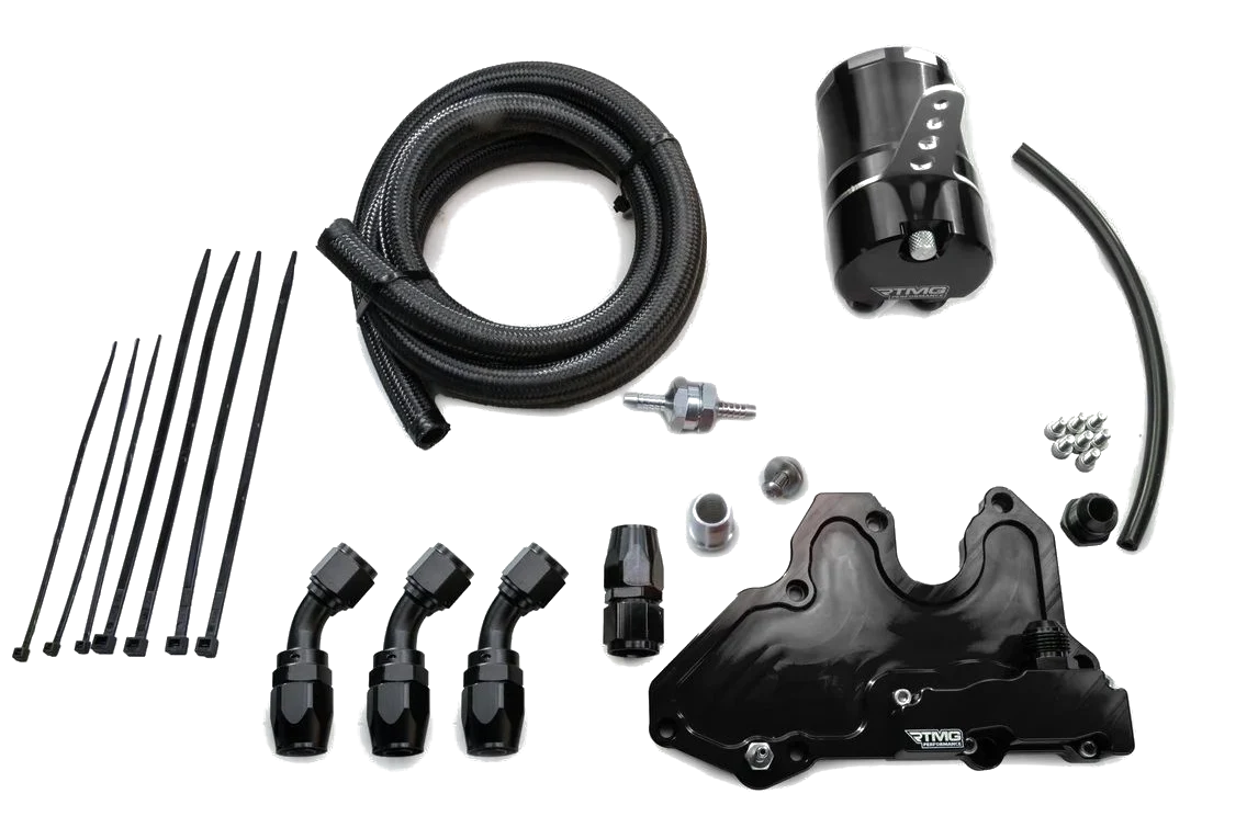 RTMG Performance Oil Catch Can Kit AN10 for 1.8/2.0 TSI EA888.3 Small Black