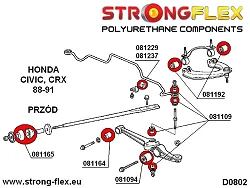 086130B: Kompletny zestaw zawieszenia Honda Civic