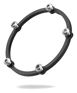 Aluminum nut ring for remote filler cap with M6 bolts Nuke Performance