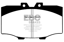 DP380 Klocki hamulcowe ULTIMAX2 EBC Brakes Toyota Landcruiser RJ70 Landcruiser FJ60 Landcruiser LJ70 Landcruiser LJ71 Landcruiser BJ60 Landcruiser BJ70 Landcruiser BJ73 Landcruiser BJ71 Land