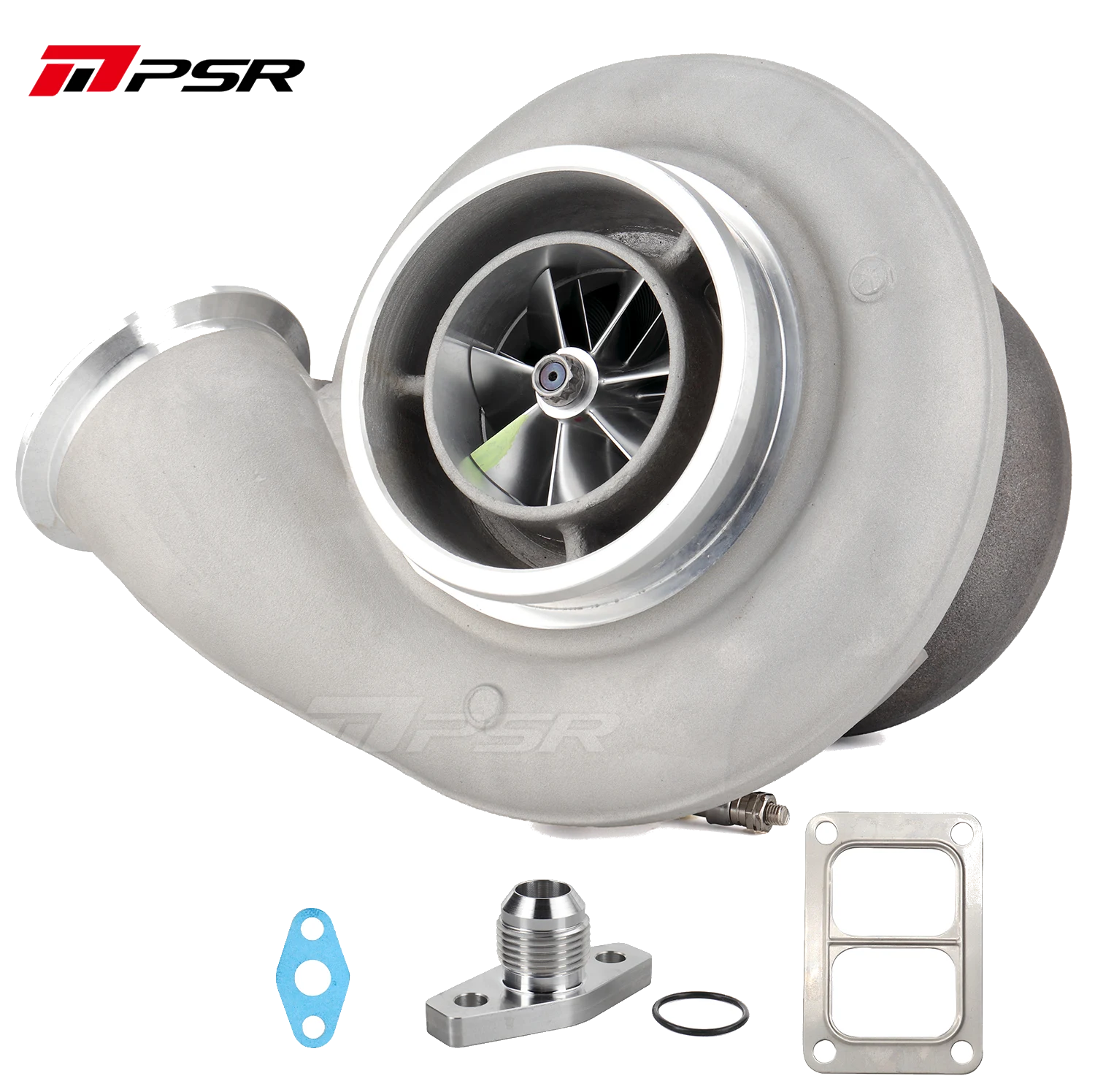 Turbosprężarka Pulsar PSR 475DG 1.15 T6 Divided wlot 3/4" Marmon wylot Łożyska kulkowe