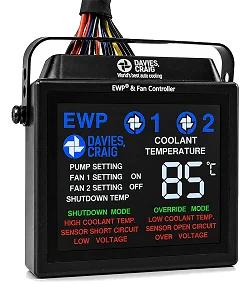 Davies Craig DC8103 EWP moduł cyfrowego sterownika pompy wody i wentylatora z kolorowym wyświetlaczem LCD