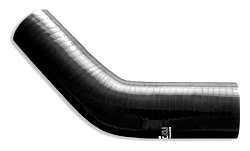 Silikonowe kolanko redukcyjne 45' 89/95mm Czarny - 004589/95-B