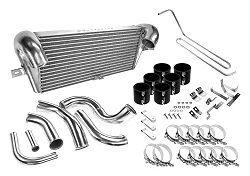 Kompletny zestaw intercoolera Mazda RX-7 FD3S 13B FMRC Twin Turbo 93-97 Czarny