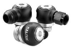 Nuke Performance Full Flow Swivel Banjo Fitting Adapter M22x1.5 to AN-6 Female