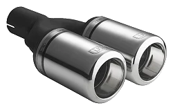 Uniwersalna końcówka tłumika okrągła 80mm długość 200mm średnica montażowa 50mm - N2-07-1/50