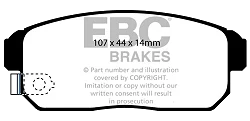 DP1691 Klocki hamulcowe ULTIMAX2 EBC Brakes Subaru Justy G3X Suzuki Ignis Ignis Sport
