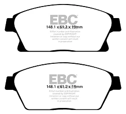 DP42067R Klocki hamulcowe YELLOWSTUFF EBC Brakes Chevrolet Cruze J300 Orlando Trax Opel Astra J Astra GTC J GTC J Mokka Mokka X Zafira Tourer VAUXHALL Astra J Astra GTC J GTC J Mokka Mokka X