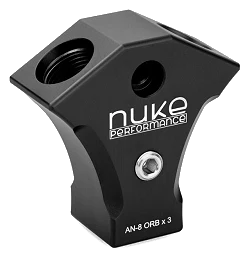 Nuke Performance Y-Block Adapter Fitting AN-8 ORB 3x