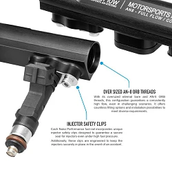 Nuke Performance Fuel Rail - without brackets for BMW 4cyl M42