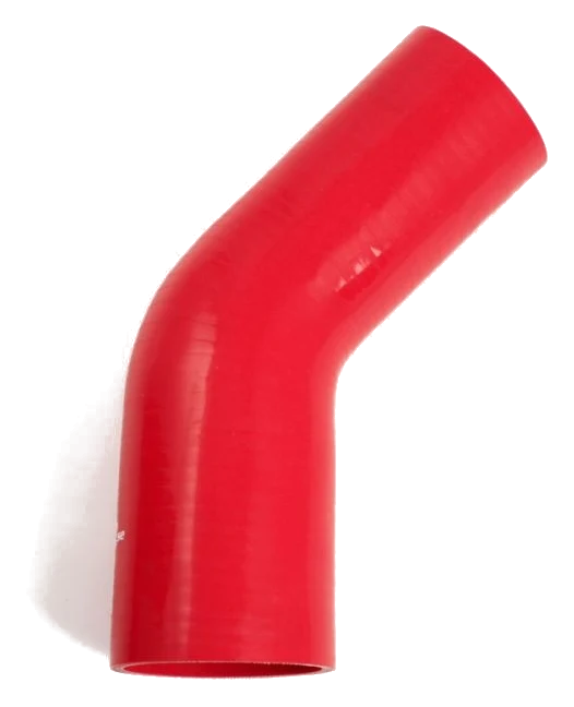 Wąż silikonowy czerwony 45 stopni 3 - 3,5" (76 - 89mm)