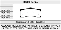 DP8084.16SR21 Sportowe klocki hamulcowe Sintered SR21™ EBC Brakes - DP8084.16SR21