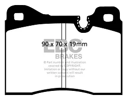 DP282/2 Klocki hamulcowe ULTIMAX2 EBC Brakes BMW 5 Series E12 518 5 Series E12 520 5 Series E12 525 5 Series E12 528 7 Series E23 728 7 Series E23 730 7 Series E23 732 7 Series E23 733 - DP2