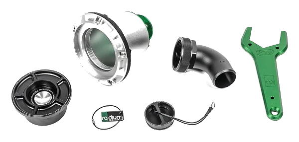 Remote Mount SVF Swing Valve Filler 1.5IN Elbow Radium Engineering