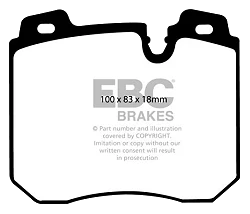 DP886 Klocki hamulcowe ULTIMAX2 EBC Brakes BMW 7 Series E32 750 8 Series E31 850 M5 E34