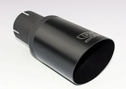 Uniwersalna końcówka tłumika okrągła 80mm długość 120mm średnica montażowa 55mm - NBL1-08-1*/55