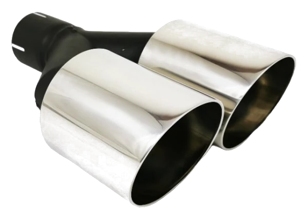 Uniwersalna końcówka tłumika okrągła 100mm długość 200mm średnica montażowa 65mm - N2-111/65