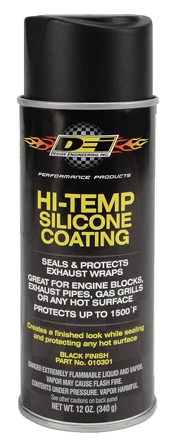 Farba żaroodporna Hi-Temp Silicone Coating Spray - czarny DEI 010301