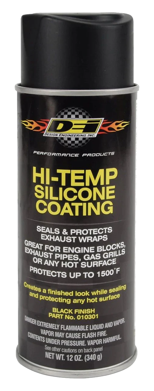 Farba żaroodporna Hi-Temp Silicone Coating Spray - czarny DEI 010301