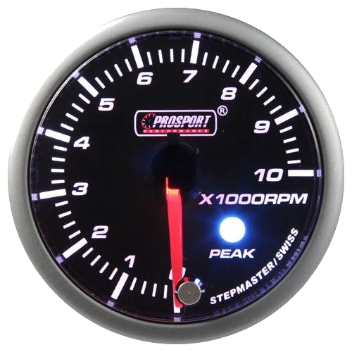 Wskaźnik Prosport Obrotomierz seria Stepper Motor Peak 52mm zielony
