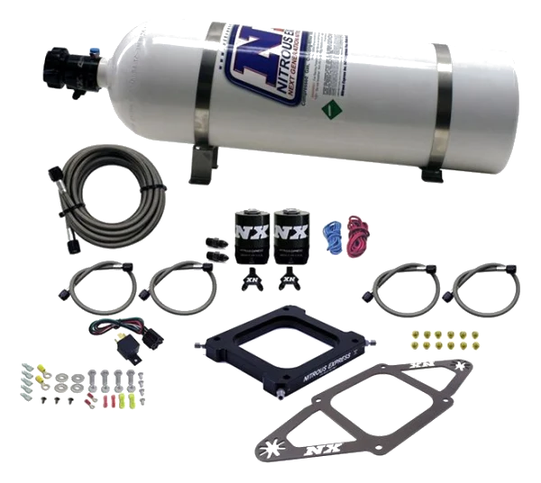 4500 Assassin Plate Gasoline Stage 6 50-300Hp with 15Lb Bottle Nitrous Express NX 67070-15