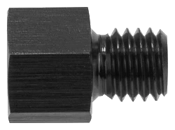 1/8 NPT M10x1.25 Końcowka prosta adapter redukcyjny żeńsko męski Czarny