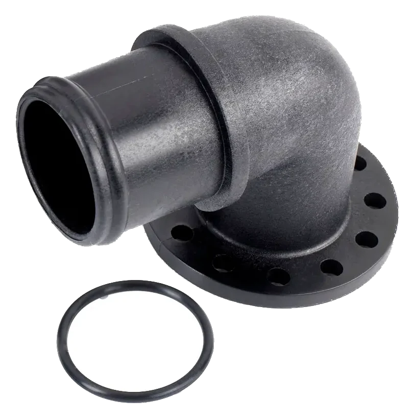 Davies Craig DC8309 nylonowy adapter kołnierzowy EWP z kolankiem 90" i króćcem do węża 35mm 1 3/8"