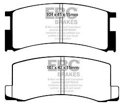 DP457 Klocki hamulcowe ULTIMAX2 EBC Brakes Lotus Eclat Excel Excel Toyota Celica RA63 Celica Supra MA61