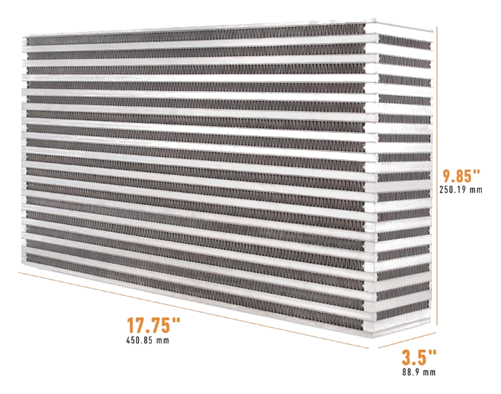 Uniwersalny rdzeń intercoolera Mishimoto 17.75" x 9.85" x 3.50"