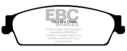DP1780 Klocki hamulcowe ULTIMAX2 EBC Brakes Cadillac Escalade Chevrolet Avalanche Tahoe 2WD Tahoe 4WD GMC Yukon/Yukon Denali Yukon/Yukon Denali 1500