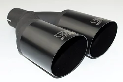 Uniwersalna końcówka tłumika okrągła 76mm długość 120mm średnica montażowa 50mm - NBL2-76*/50
