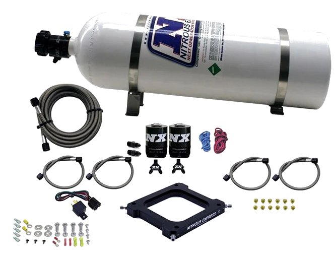 4500 Assassin Plate Alcohol Pro-Power 100-500Hp with 15Lb Bottle Nitrous Express NX 67575-15