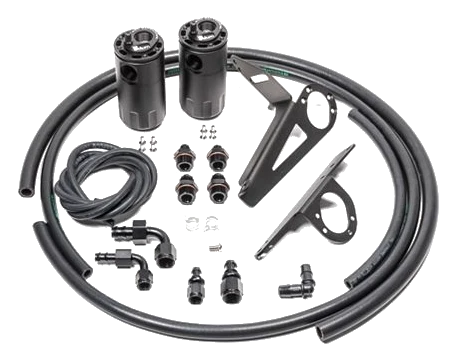 Dual Catch Can Kit for Honda S2000 00-05 LH Driver Only Fluid Lock Radium Engineering